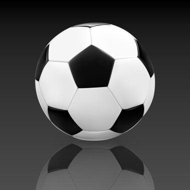 İzole edilmiş futbol topu