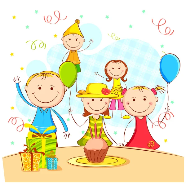 Kinder genießen Party — Stockvektor