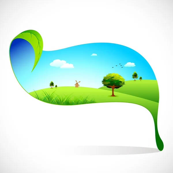 Ecofriendly Landscape — Stock Vector