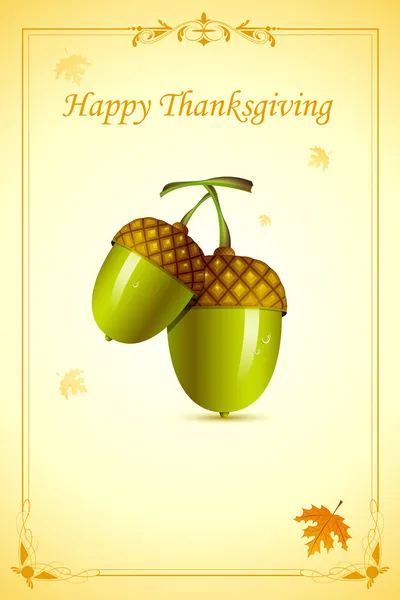 Pin à Thanksgiving Carte — Image vectorielle