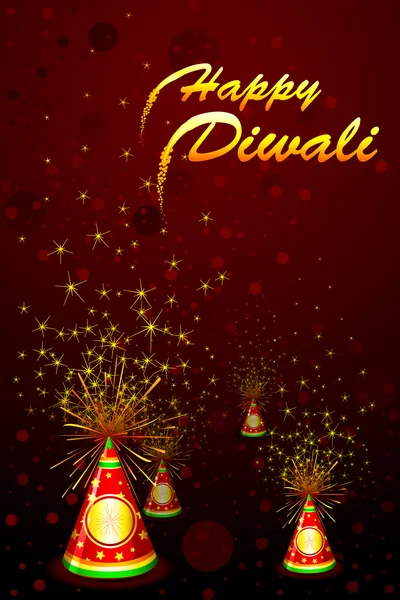 Diwali φωτιά cracker — Διανυσματικό Αρχείο