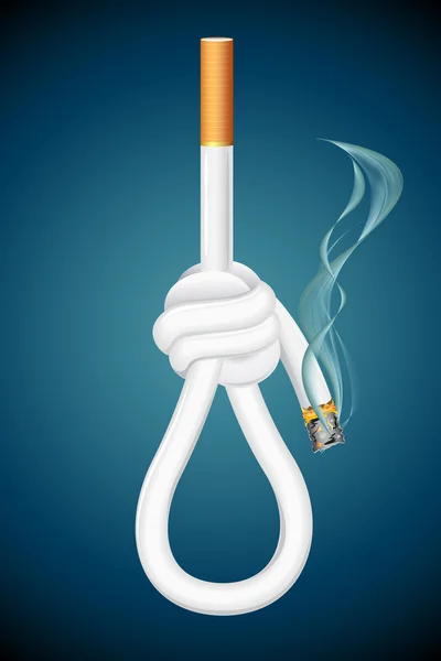 Tod durch Zigarette — Stockvektor