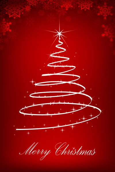Sprankelende kerstboom — Stockvector