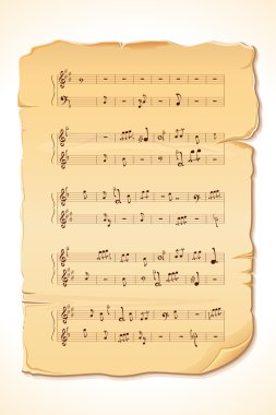 Musical Note Sheet clipart