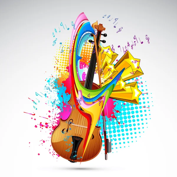 Färgen på musik — Stock vektor