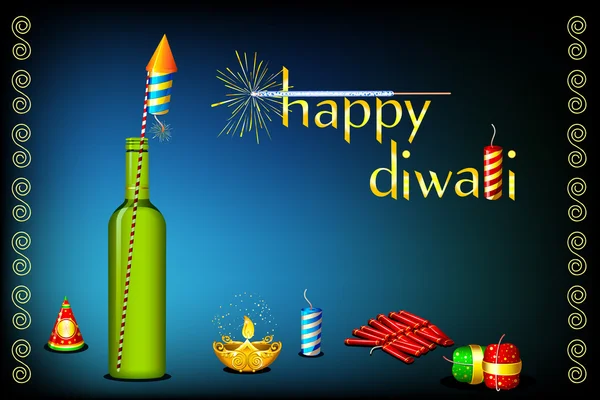 Diwali κάρτα — Διανυσματικό Αρχείο