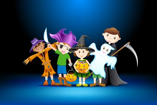 Kids Halloween Party — Stock Vector