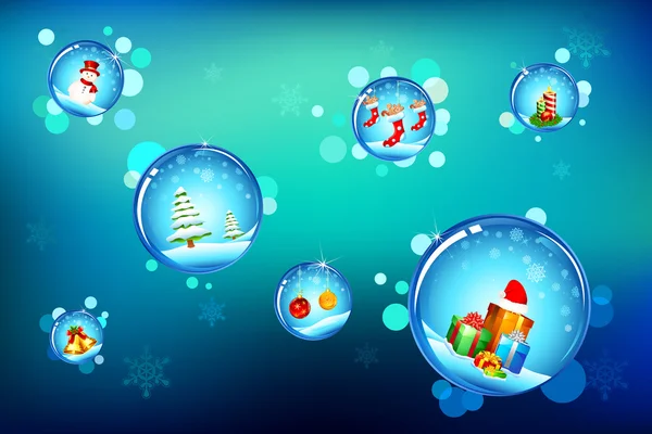 Burbuja de Navidad — Vector de stock