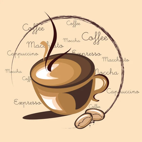 Hot Coffee — Stock Vector