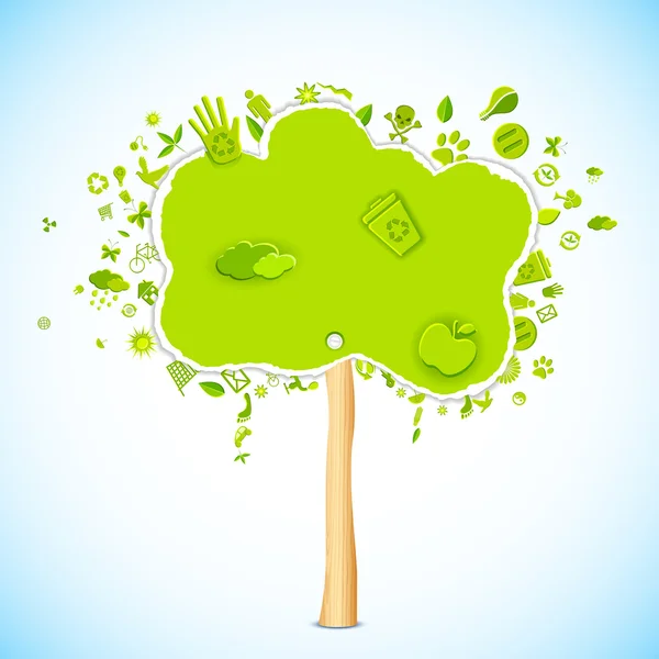 Eco friendly Tree — Stock Vector