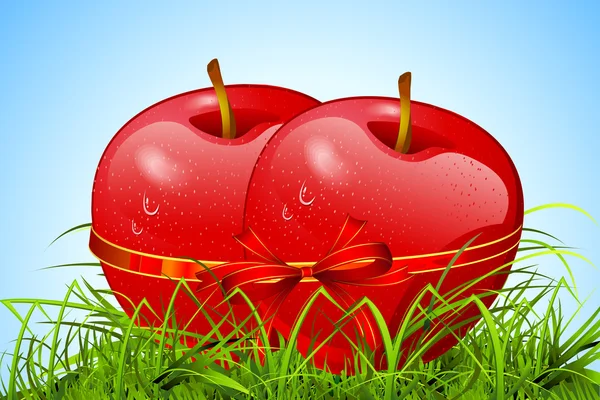 Świeże jabłko — Wektor stockowy