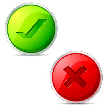 Right and Wrong Icon clipart