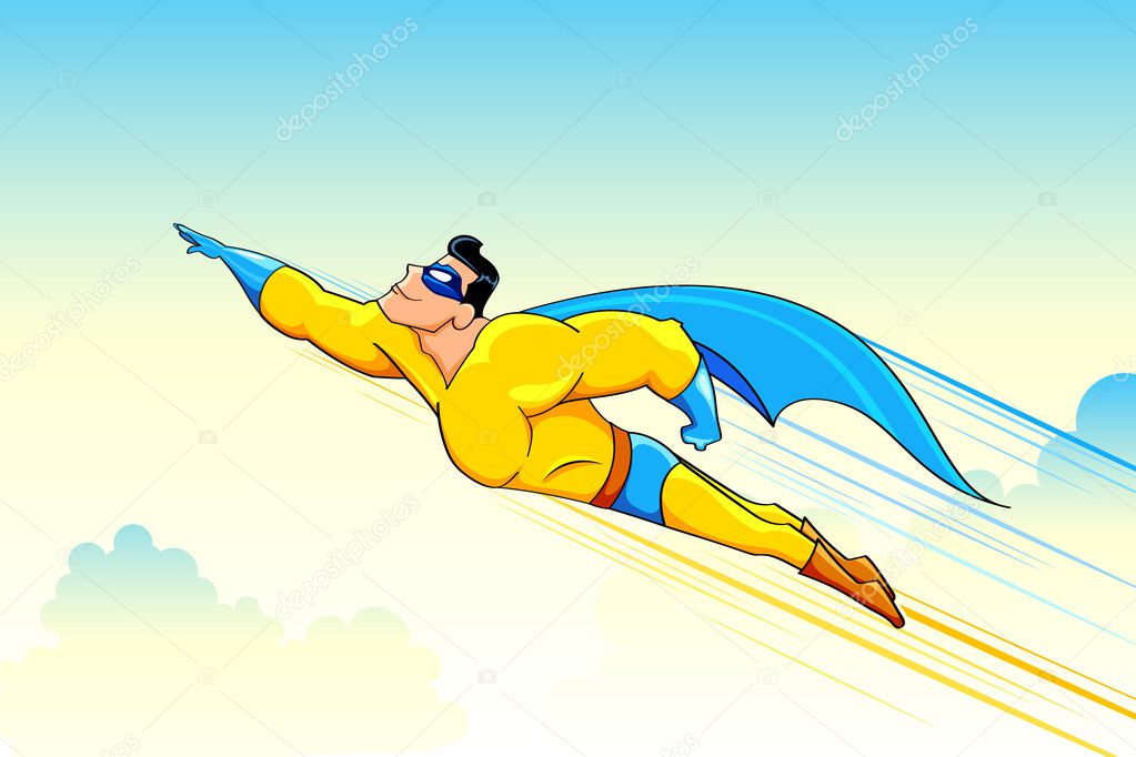 Flying Superhero