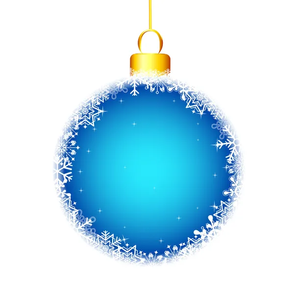 Snowflakes Christmas Ball — Stock Vector