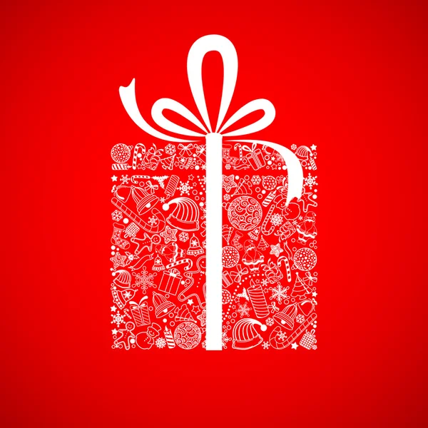 Caixa de presente de Natal — Vetor de Stock