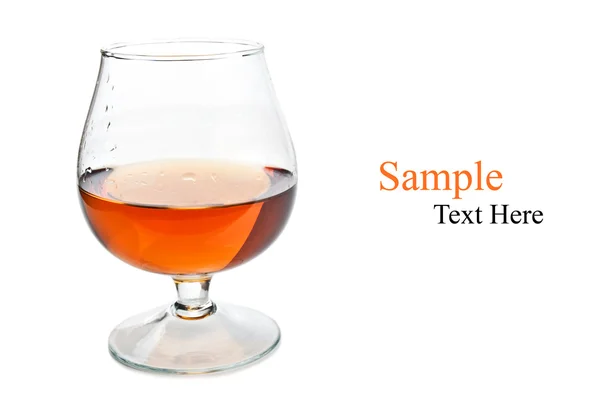Cognac i ett klassiskt glas — Stockfoto