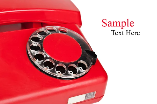 Old red telephone — Stock Photo, Image