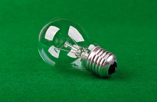 Lamp on a green tissue — kuvapankkivalokuva
