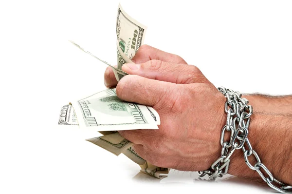 Aresht homens com dinheiro — Fotografia de Stock