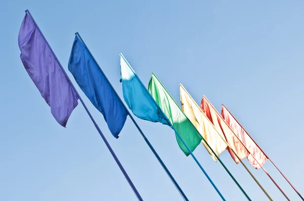 stock image Rainbow colored flags