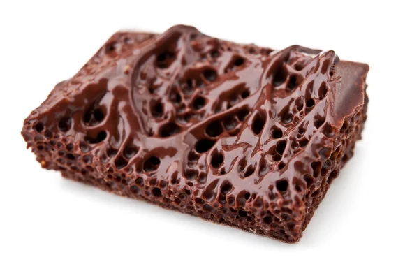 Zbliżenie rozpuszczoną czekoladę — Zdjęcie stockowe