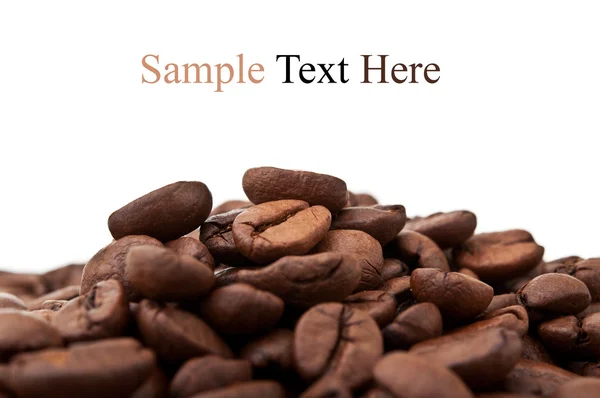 Närbild av kaffebönor — Stockfoto