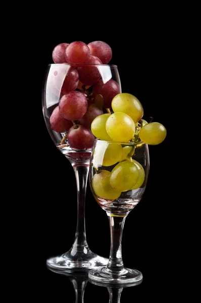 Friss szőlőből készült üveg — Stock Fotó