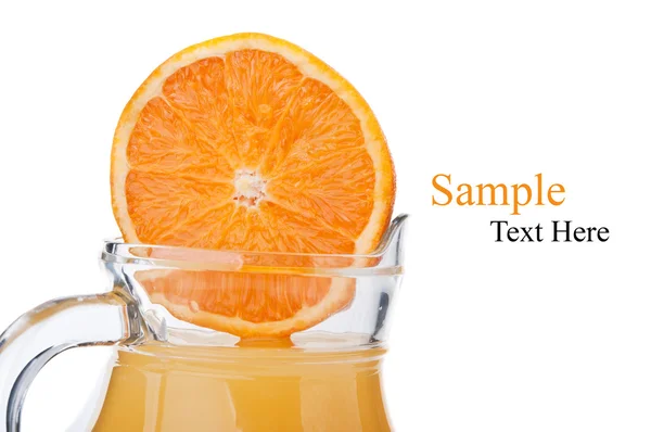 Frische orange Früchte und Saft — Stockfoto