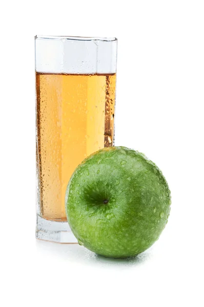 Taze elma ve meyve suyu — Stok fotoğraf