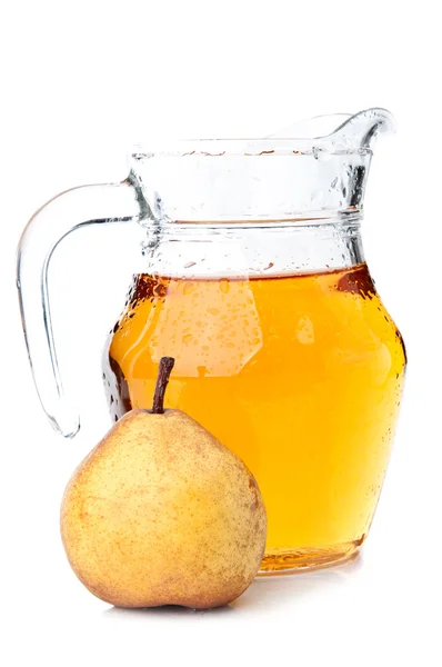 Färska päron och juice — Stockfoto