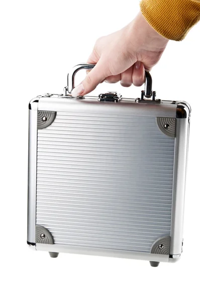 stock image Woman holding a briefcase