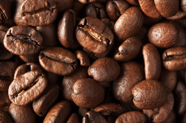 Крупним планом фото кавових зерен — стокове фото