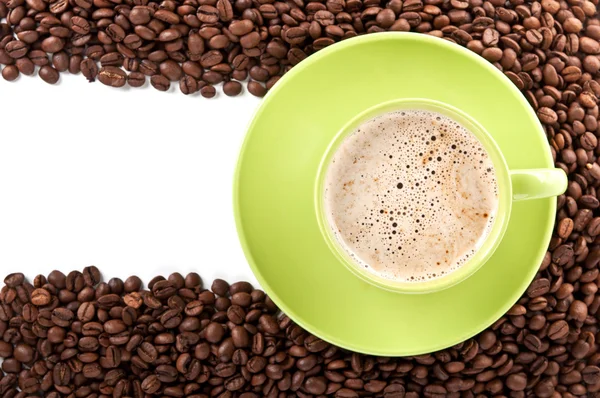 Xícara de cappuccino quente — Fotografia de Stock