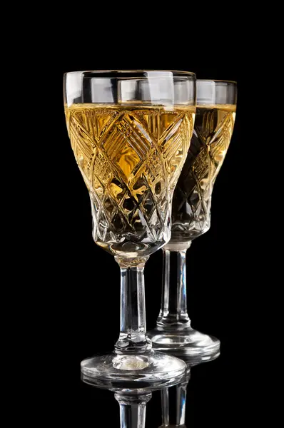 Champagne kristalglas — Stockfoto