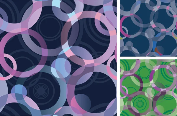 Fond décoratif sans couture des cercles — Image vectorielle
