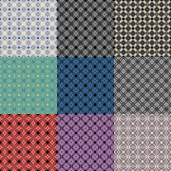 Opciones para el patrón sin costura sobre la base de un ornamento . — Archivo Imágenes Vectoriales