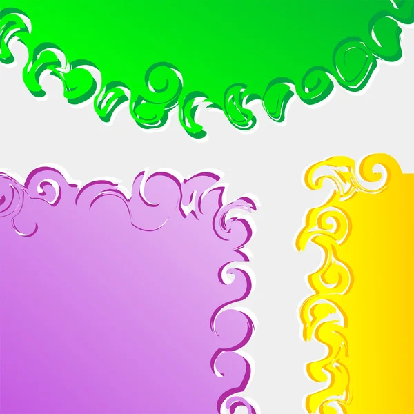 Набор красочных обоев фона речевого пузыря — стоковый вектор