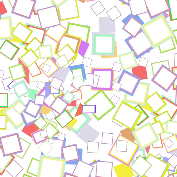 Absztrakt színes háttér sok doboz elszigetelt fehér — Stock Vector