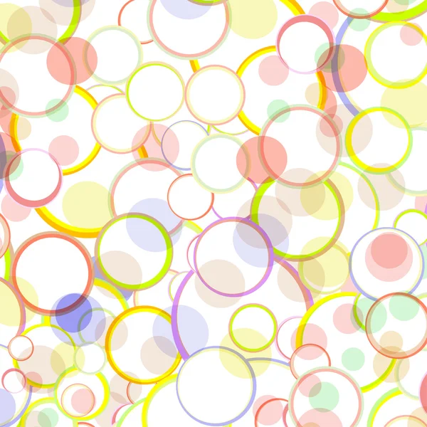 Spring and Summer Bubbles Abstract Vector Background — Stock Vector