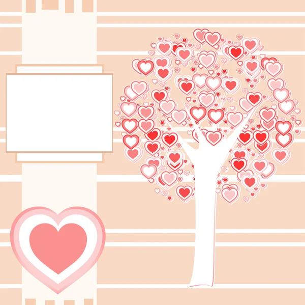 Bruiloft of valentine achtergrond kaart vector — Stockvector
