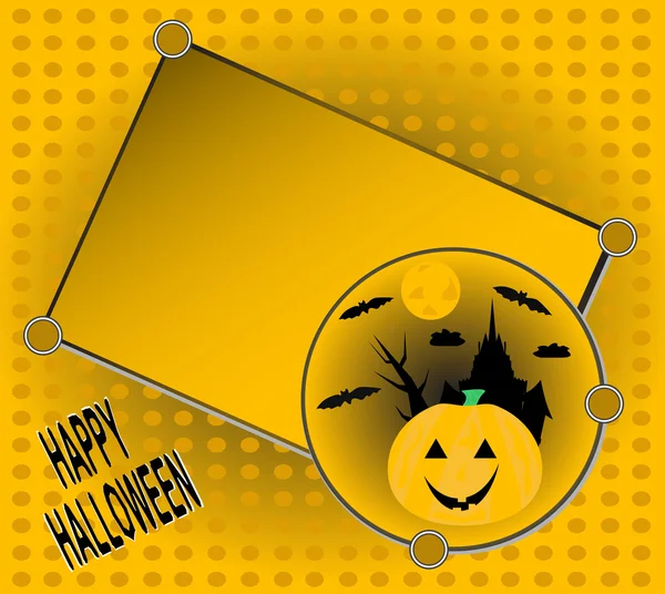 Invitación de Halloween para su fiesta tarjetas de felicitaciones vector — Archivo Imágenes Vectoriales