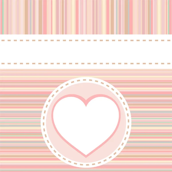 Valentine love heart romantic birthday vector background — Stock Vector