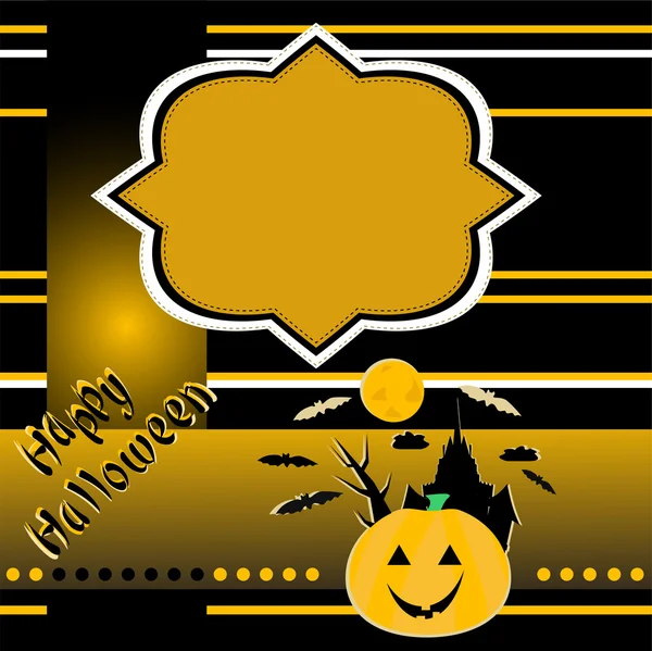 Halloween Hintergrund mit Bannervektor — Stockvektor