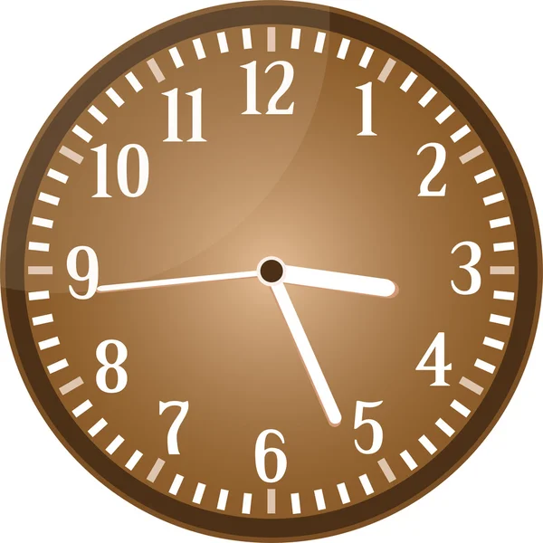 Vintage horloge grunge isolé sur fond blanc vecteur — Image vectorielle