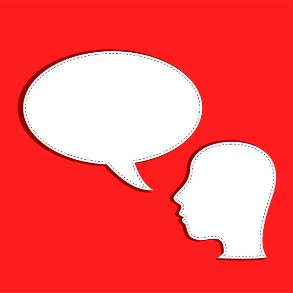 Conversaciones humanas en un vector de burbujas del habla — Vector de stock