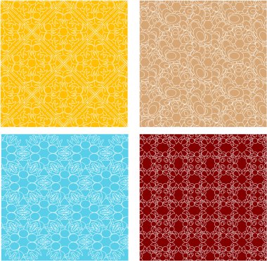 Ornate patterns set in modern style. vector clipart