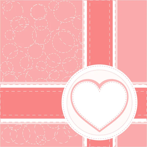 Valentine Liebe Herz romantischer Geburtstagsvektor — Stockvektor