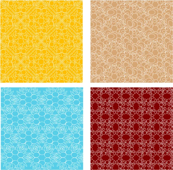 Ornate patterns set in modern style. vector — Stock Vector