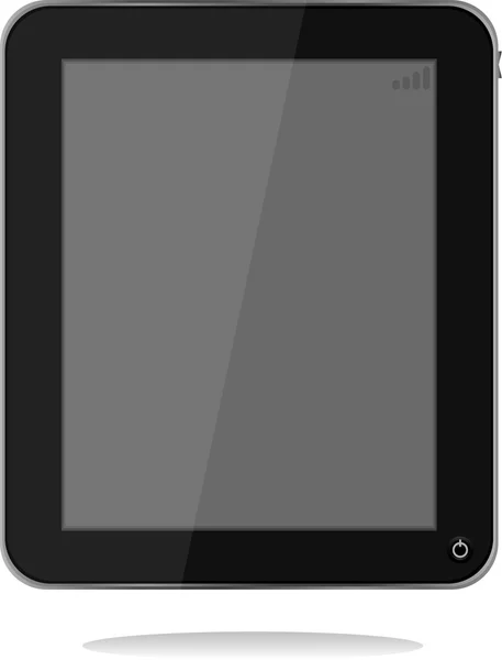 Tablet PC con sombra. vector — Vector de stock