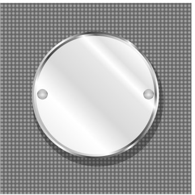 Round metal plate texture. steel background clipart